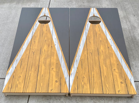 Black & Gold - Direct Printed Cornhole Set