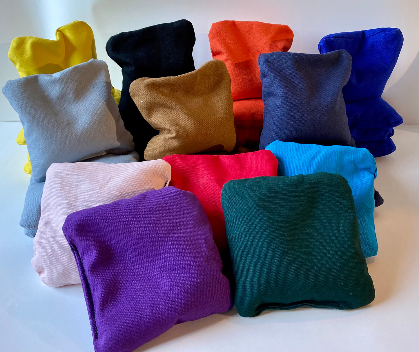 Set of 8 Plain Color Resin Bags